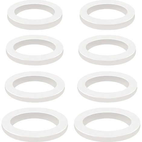 8 Pièces Kit D'assortiment de Rondelles en Silicone 4 Tailles Joint Torique D'etanchéité, Joint Plat pour Plomberie, Robinet, Tuyau, Pommeau de Douche