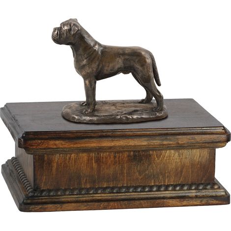 Urne funéraire pour chien Bullmastiff, Bulmastif - urne classique avec statuette, urne élégante ornée d'un chien par Art-Dog (1/5)