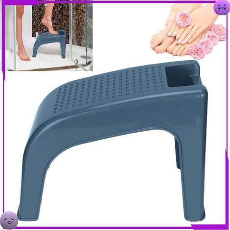 AUCUNE Repose‑pieds pédicure Repose-pieds de Douche Forte Capacité Portante Tabouret de Pédicure Léger beaute coussin Vert foncé (1/5)