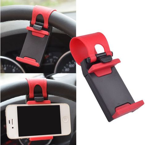 Supporto Regolabile Universale Auto con Aggancio al Volante per Smartphone (1/5)