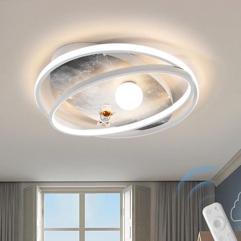 Dimmable LED astronaut ceiling light for children with remote control, for children's room, living room, or office (1/4)