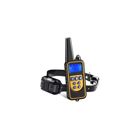 Hundehalsband mit Fernbedienung, wiederaufladbar und IP67 wasserdicht, Trainingshalsband für zwei Hunde mit 800 m Entfernung mit 99 Stufen Vibrationsmodus, Elektroschock