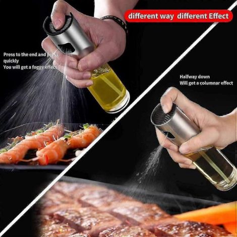 Vaporisateur Huile - Flacon Verre Alimentaire 100 ml - Pour Cuisine Grillade Salade Pâtisserie - 1 Pièce (1/4)