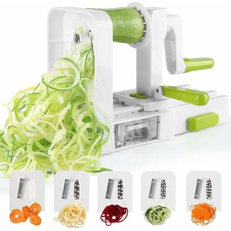Cortador de verduras en espiral, cortador de verduras giratorio manual (1/4)