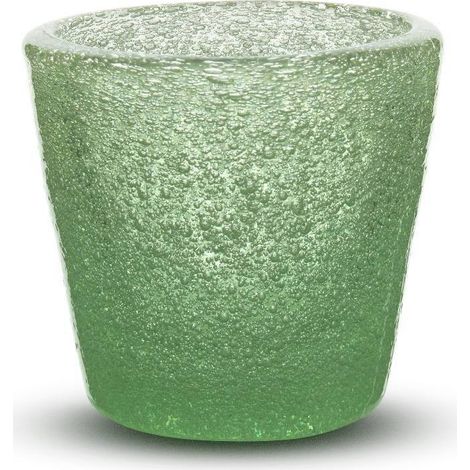 Bicchier shot jade Memento Synth en verre soufflé 5,5 cm x 6 cm