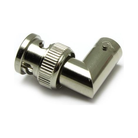 Adaptateur coaxial RS PRO BNC Fiche vers BNC Embase, Angle droit, 50O 1GHz ( Prix pour 1 )