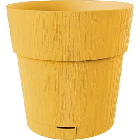 STEFANPLAST Pot de fleur ETHICA - 2 L - 40 x h39 cm - Avec réserve d'eau - Moutarde (1/4)