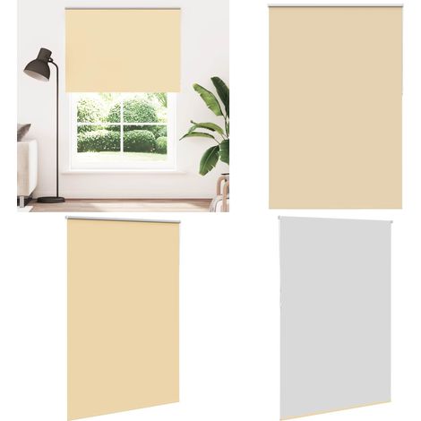 vidaXL Verdunkelungsrollo Beige 160x230 cm Stoffbreite 156,6 cm (1/5)