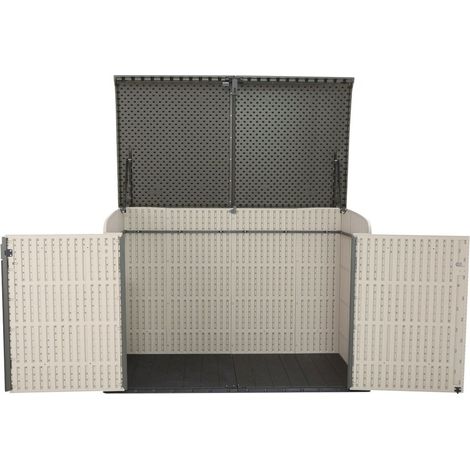 Lifetime – Coffre de rangement jardin en polyéthylène haute densité – Dimensions 191,5 x 108,9 x 131,6 cm – Capacité 2,12 m3 – 60170 — vue 3