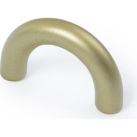 Tirador Asa para Mueble en Zamak Acabado en Oro mate líquido  Distancia Entrepuntos: 32 mm  Medidas 40824 mm Incluye Tornillos M4  4 Unidades -