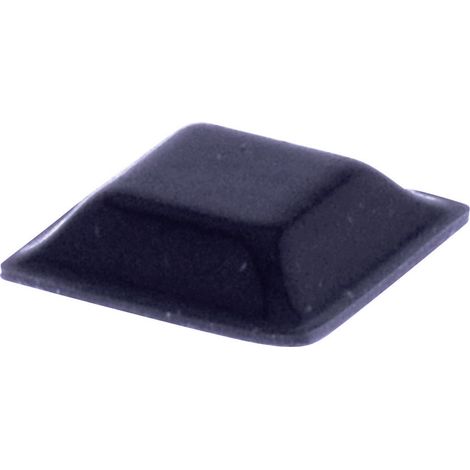 TOOLCRAFT PD2127SW Gerätefuß selbstklebend, quadratisch Schwarz (L x B x H) 12.7 x 12.7 x 3.1 mm 1 S