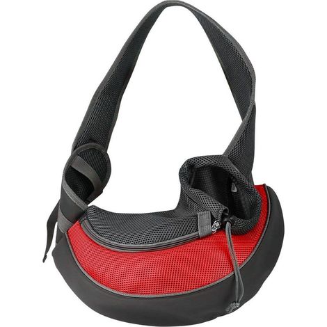 Petit sac de transport pour animaux de compagnie - rouge (1/5)