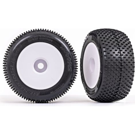 3.8 White Dished Wheels & Response Pro Tires (2)