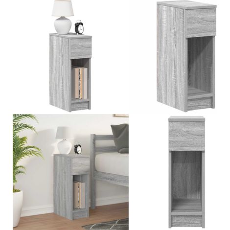 Nachttisch mit Schublade Grau Sonoma 20x36x60 cm - Schubladen - Holzwerkstoff (1/5)