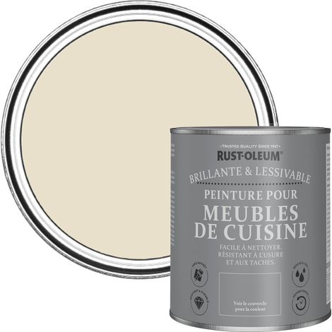 Peinture Beige pour Meubles de Cuisine, Finition Brillante - Écume 750ml (1/5)