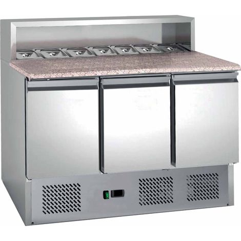 Table à Pizza dessus Granit +2/+8°C Gaz R600A - L2G - PS903