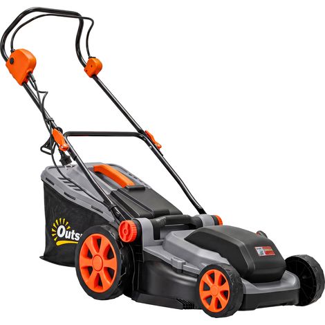 Tondeuse à gazon électrique 1800 W avec fonction mulching, 40 cm, gris clair (1/5)