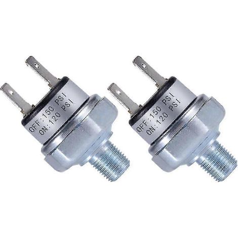 Pressostat pour compresseur d'air 120-150 PSI, filetage 1/8"-27 NPT, 12 V/24 V CC, avec coupure automatique et indicateur LED. (1/4)