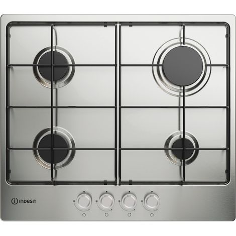 Indesit THP 642 IX/I 1 Acier inoxydable Intégré 60 cm Gaz 4 zone(s)