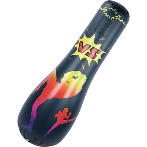 Colonne d'entraînement de boxe gonflable pour adultes - Cible de frappe fitness et football - 165 cm (1/5)