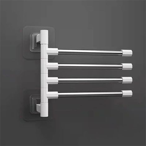 304 Stainless Steel Wall Mounted Towel Rack with 4