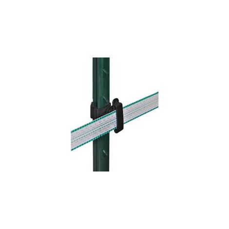 ISOLATORE AKO ELETTRORECINZIONE PER FETTUCCIA T-POST- - conf.pz.25 - 1 confezione KERBL