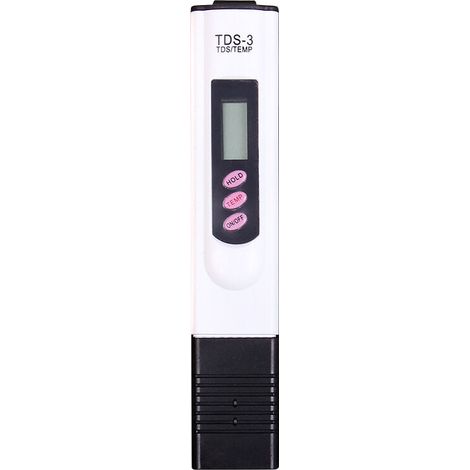 royaluxe - Mètre TDS-3 de l‘Eau potable LCD Numérique Portable Testeur Mètre de Qualité de l'Eau Stylo de Température et PPM Testeur de Pureté de l'Eau(Ne teste pas PH)-Blanc