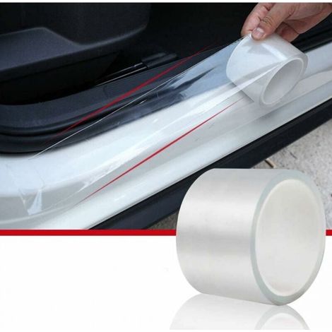 Film pour Voitures, Motos, Vélos 3mx10 cm - Transparent, Autocollant, Protection Peinture, Protection Bord de Porte, Protection Bord (1/5)