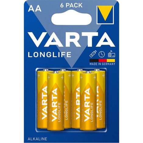 VARTA BATT LONGLIFE ALCALINA STILO BL 6 PZ