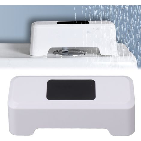 Toilettes intelligentes blanches avec chasse d'eau activée par capteur infrarouge et réservoir d'eau sans contact. (1/5)