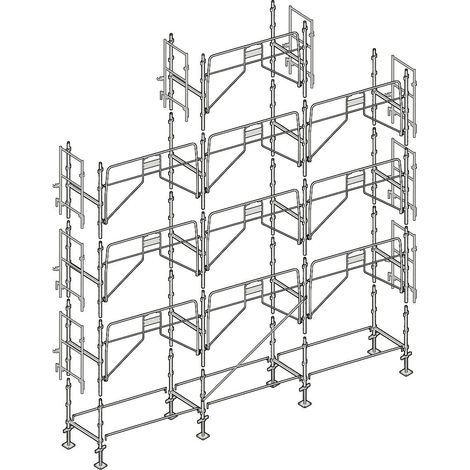 Échafaudage Altrad Façadier 88 m²