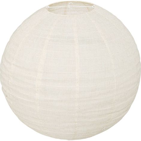 Kugellaterne „Jordy“, 57 cm, aus weißem Leinen - Atmosphera créateur d'intérieur (1/3)