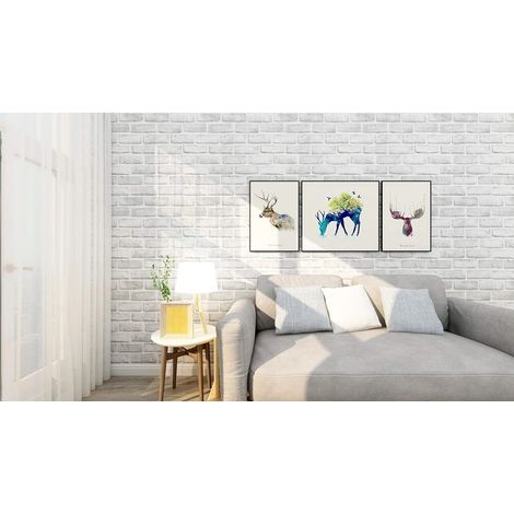 Papier Peint Auto-adhésif Effet Brique 44cmX300cm Pierre Feuilles Autocollant Amovible Décoratif PVC Vinyle Film Imperméable pour Mur de Cuisine Salon Chambre (1/5)
