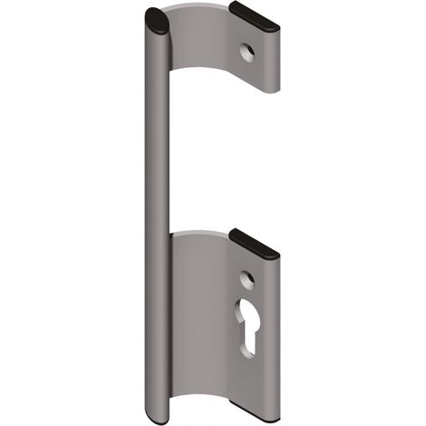 La Croisee Ds – Poignée de porte coulissante laquée noire RAL9005 en aluminium – Bouchons en plastique intégrés – Installation rapide et aisée - DS7247-013