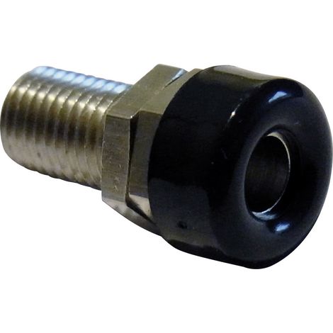 Schnepp Laborbuchse Buchse, Einbau vertikal Stift-Ø: 4 mm Schwarz 1 St.