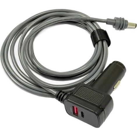 Adaptateur Starlink 12V-24V vers cordon d'alimentation CC (PD), accessoire de véhicule avec affichage numérique 60W, 3 mètres. (1/5)