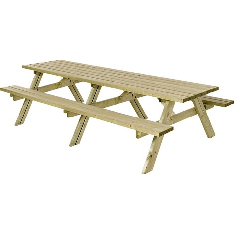 FRANKEL kaiserkraft, Ensemble table et bancs, bois de conifères (1/5)