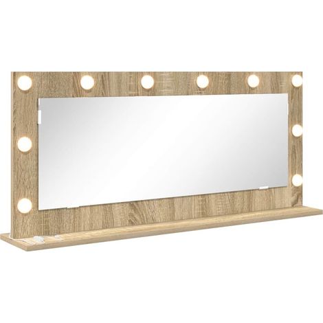 Miroir de vanité Rectangulaire Chêne Sonoma 100 x 45 x 18 cm (1/5)