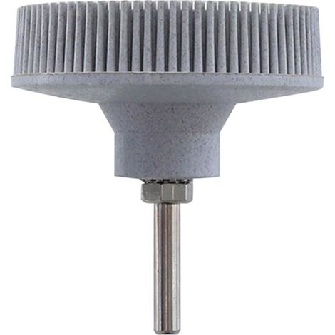 Brosse de polissage à poils, disque à poils de 7,6 cm (3 pouces) grain 120, brosse abrasive, roue de polissage en caoutchouc diamant, convient aux métaux fins(blanc). (1/4)