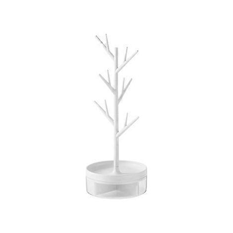 Arbre à bijoux, support à bijoux original, porte-pendentifs, porte-breloques, support à bijoux en forme de branche (blanc)