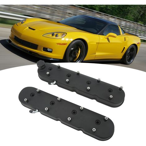 Couvercle de soupapes en aluminium moulé noir avec support de bobine, compatible avec GM LS LS1 LS2 LS3 5.3 6.0 6.2 (SI-AT75009) (surpoids) (1/5)