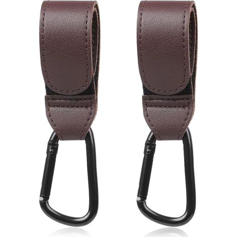 ganchos/mosquetones para cochecito para colgar tus compras. Mosquetón universal para cochecito, ideal para bolsas de silla de ruedas y bolsas de la compra.