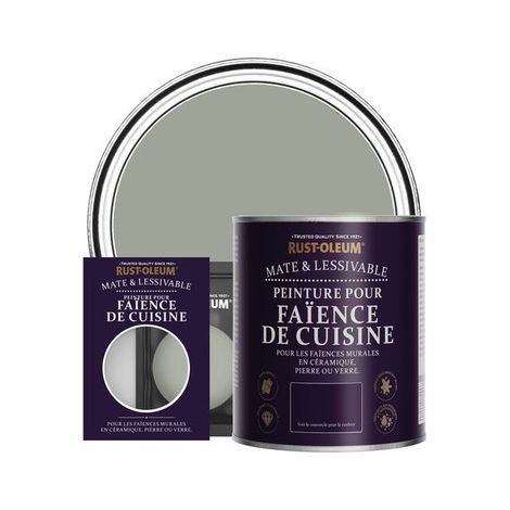 Rust-Oleum Peinture pour faïence de cuisine mate - Feuille de Thé (1/3)