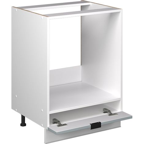 Herdumbauschrank Fame-Line, Hellblau-grau, 60 cm , AP Eiche, Vicco