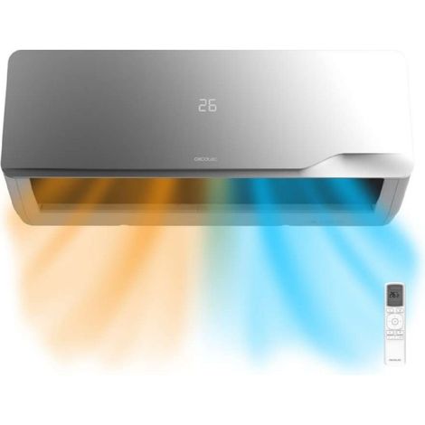 Cecotec Climatiseur Split AirClima 9000 WindFlow Inverter, 9000 BTU, 5 modes avec pompe à chaleur, classe A++, (1/5)
