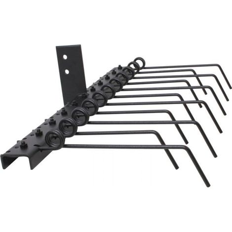 Rateau pour motobineuse – Accessoire pour ratisser – Conçu pour terrains argileux – Compatible avec motobineuses Texas