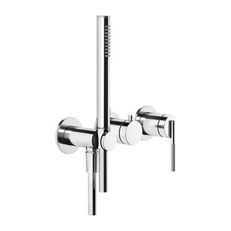 Gessi Ingranaggio conjunto monomando de ducha/bañera, rosetas