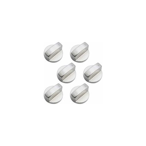6 Pièces Boutons de Commande Universels en Métal Bouton Cuisinière à Gaz 6mm boutons de contrôle universels bouton de poêle pour cuisinière à gaz cuisinière four plaque de cuisson