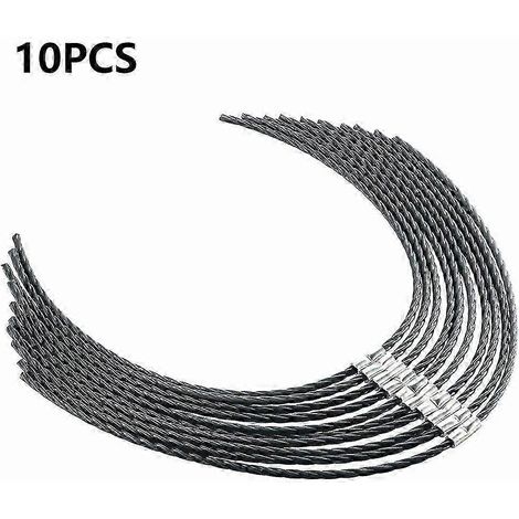 Lot de 10 fils de coupe en nylon avec boucle pour tondeuse Bosch AFS 23-37 (F016800431) (1/5)