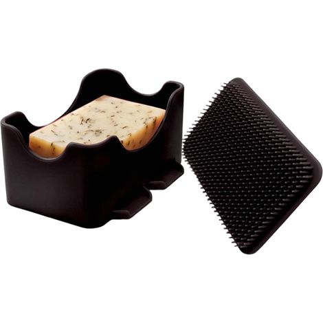 Travel Soap Dish Leakproof Silicone Portable Case with